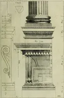 An illustration from Li cinque ordini dell'architettura civile di Michel Sanmicheli, rilevati dalle sue Fabriche, e descritti e publicati con quelli di Vitruvio, Alberti, Palladio, Scamozzi, Serlio e Vignola (1735)