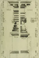 An illustration from Li cinque ordini dell'architettura civile di Michel Sanmicheli, rilevati dalle sue Fabriche, e descritti e publicati con quelli di Vitruvio, Alberti, Palladio, Scamozzi, Serlio e Vignola (1735)