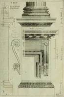 An illustration from Li cinque ordini dell'architettura civile di Michel Sanmicheli, rilevati dalle sue Fabriche, e descritti e publicati con quelli di Vitruvio, Alberti, Palladio, Scamozzi, Serlio e Vignola (1735)
