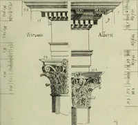 An illustration from Li cinque ordini dell'architettura civile di Michel Sanmicheli, rilevati dalle sue Fabriche, e descritti e publicati con quelli di Vitruvio, Alberti, Palladio, Scamozzi, Serlio e Vignola (1735)