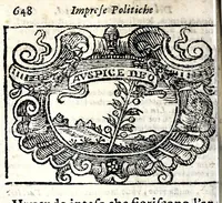 An illustration from L'idea del principe politico christiano (1684)