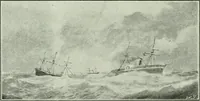 An illustration from The life story of the late Sir Charles Tilston Bright, civil engineer; with which is incorporated the story of the Atlantic cable, and the first telegraph to India and the colonies (1899)