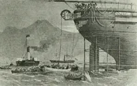 An illustration from The life story of the late Sir Charles Tilston Bright, civil engineer; with which is incorporated the story of the Atlantic cable, and the first telegraph to India and the colonies (1899)