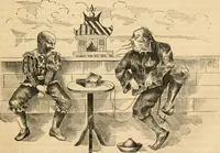 An illustration from Lightning flashes and electric dashes, a volume of choice telegraphic literature, humor, fun, wit & wisdom (1877)