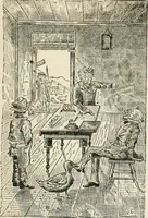 An illustration from Lightning flashes and electric dashes, a volume of choice telegraphic literature, humor, fun, wit & wisdom (1877)