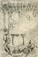 An illustration from Lightning flashes and electric dashes, a volume of choice telegraphic literature, humor, fun, wit & wisdom (1877)