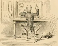 An illustration from Lightning flashes and electric dashes, a volume of choice telegraphic literature, humor, fun, wit & wisdom (1877)