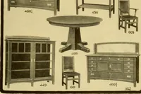 An illustration from Limberts Holland Dutch arts and crafts furniture. (1900)