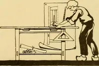 An illustration from Limberts Holland Dutch arts and crafts furniture. (1900)