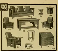 An illustration from Limberts Holland Dutch arts and crafts furniture. (1900)
