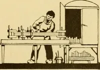 An illustration from Limberts Holland Dutch arts and crafts furniture. (1900)