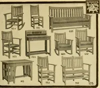 An illustration from Limberts Holland Dutch arts and crafts furniture. (1900)