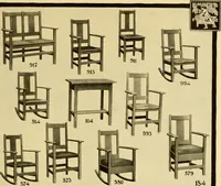 An illustration from Limberts Holland Dutch arts and crafts furniture. (1900)