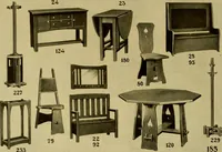 An illustration from Limberts Holland Dutch arts and crafts furniture. (1900)