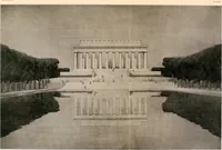 An illustration from Lincoln Memorial Commission report : message from the President of the United States transmitting a report of the Lincoln Memorial Commission, and its recommendations, upon the location, plan, and design for a memorial, in the city of Washington, to the memory of Abraham Lincoln, in accordance with the act approved February 9, 1911 (1913)