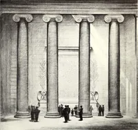 An illustration from Lincoln Memorial Commission report : message from the President of the United States transmitting a report of the Lincoln Memorial Commission, and its recommendations, upon the location, plan, and design for a memorial, in the city of Washington, to the memory of Abraham Lincoln, in accordance with the act approved February 9, 1911 (1913)