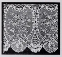 An illustration from L'industrie des tulles et dentelles mécanique dans le Pas-de-Calais, 1815-1900 / Henri Hénon (1900)
