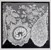 An illustration from L'industrie des tulles et dentelles mécanique dans le Pas-de-Calais, 1815-1900 / Henri Hénon (1900)
