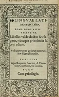 An illustration from Linguae latinae exercitatio ... : Libellus valde doctus & elegans, nuncque primum in lucem editus, una cum rerum & verborum memorabilium diligentissimo indice (1540)