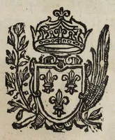 An illustration from L'intreccio d'allori e d' vliuo auuolto alla corona dell' inuittissimo rè di Francia e di Nauarra, Luigi XIV, il grande et il giusto : dedicato alla stessa sacra cristianissima real maestà dall' autore Andrea Penci (1679)