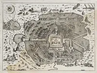 An illustration from L'isole piu famose del mondo (1572)