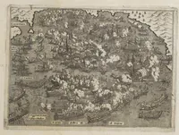 An illustration from L'isole piu famose del mondo (1576)