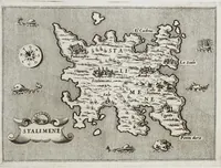 An illustration from L'isole piu famose del mondo (1576)