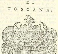 An illustration from Li Sovrani del mondo, opera, che dà notitia della genealogia delle loro famigilie; dell'ampiezza, e governo de'loro Stati, della loro religione, entrate, forze, titoli, pretenfioni, arme con l'origine floria de'pezzi, e quarti, che le compongono, e del luogo della loro residenza; con un catalogo degli autori, che meglio ne banno feritto; il tutto fino al tempo prefente (1729)