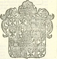 An illustration from Li Sovrani del mondo, opera, che dà notitia della genealogia delle loro famigilie; dell'ampiezza, e governo de'loro Stati, della loro religione, entrate, forze, titoli, pretenfioni, arme con l'origine floria de'pezzi, e quarti, che le compongono, e del luogo della loro residenza; con un catalogo degli autori, che meglio ne banno feritto; il tutto fino al tempo prefente (1729)