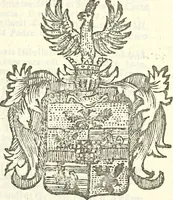 An illustration from Li Sovrani del mondo, opera, che dà notitia della genealogia delle loro famigilie; dell'ampiezza, e governo de'loro Stati, della loro religione, entrate, forze, titoli, pretenfioni, arme con l'origine floria de'pezzi, e quarti, che le compongono, e del luogo della loro residenza; con un catalogo degli autori, che meglio ne banno feritto; il tutto fino al tempo prefente (1729)