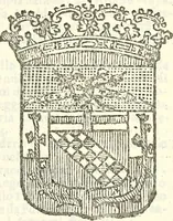 An illustration from Li Sovrani del mondo, opera, che dà notitia della genealogia delle loro famigilie; dell'ampiezza, e governo de'loro Stati, della loro religione, entrate, forze, titoli, pretenfioni, arme con l'origine floria de'pezzi, e quarti, che le compongono, e del luogo della loro residenza; con un catalogo degli autori, che meglio ne banno feritto; il tutto fino al tempo prefente (1729)