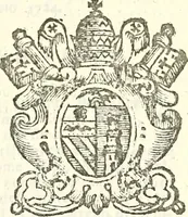 An illustration from Li Sovrani del mondo, opera, che dà notitia della genealogia delle loro famigilie; dell'ampiezza, e governo de'loro Stati, della loro religione, entrate, forze, titoli, pretenfioni, arme con l'origine floria de'pezzi, e quarti, che le compongono, e del luogo della loro residenza; con un catalogo degli autori, che meglio ne banno feritto; il tutto fino al tempo prefente (1729)