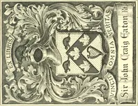 An illustration from A list of Canadian bookplates : with a review of the history of ex libris in the Dominion (1919)