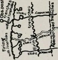 An illustration from List of conventional signs and abbreviations in use on French and German maps (1918)