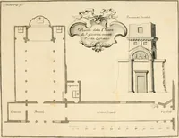 An illustration from L'istoria della Chiesa di S. Giovanni avanti Porta Latina, titolo cardinalizio (1716)