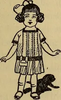 An illustration from A little sewing book for a little girl (1918)