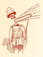 An illustration from Little wars : a game for boys from twelve years of age to one hundred and fifty and for that more intelligent sort of girls who like boys' games and books (1913)