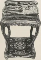 An illustration from Illustrated catalogue of the furniture and embellishments from the Imperial Palace, Pekin, exquisitely wrought gold ornaments from the ceremonial crowns of the former Emperor and Empress of China and numerous other objects of antiquity and distinctive artistic excellence, recently acquired by the firm of Messrs. Yamanaka & Company, New York, Japan, China [electronic resource] : to be sold at unrestricted public sale on the afternoons herein stated (1917)