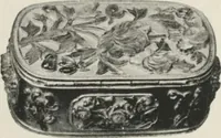 An illustration from Illustrated catalogue of the furniture and embellishments from the Imperial Palace, Pekin, exquisitely wrought gold ornaments from the ceremonial crowns of the former Emperor and Empress of China and numerous other objects of antiquity and distinctive artistic excellence, recently acquired by the firm of Messrs. Yamanaka & Company, New York, Japan, China [electronic resource] : to be sold at unrestricted public sale on the afternoons herein stated (1917)