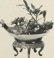 An illustration from Illustrated catalogue of the furniture and embellishments from the Imperial Palace, Pekin, exquisitely wrought gold ornaments from the ceremonial crowns of the former Emperor and Empress of China and numerous other objects of antiquity and distinctive artistic excellence, recently acquired by the firm of Messrs. Yamanaka & Company, New York, Japan, China [electronic resource] : to be sold at unrestricted public sale on the afternoons herein stated (1917)