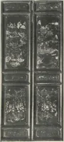 An illustration from Illustrated catalogue of the important collection of antique Chinese porcelains, Sung and Ming potteries, ancient stone sculptures, carved jades and other hard stones, snuff bottles, Mandarin necklaces, bronzes, enamels, palace furniture and wall panels and a number of rare and fine ancient Chinese paintings of the Sung and Ming periods [electronic resource] : all of which are to be sold at unrestricted public sale by direction of the Chinese expert, Lee Van Ching of Shanghai on the afternoons herein stated (1917)
