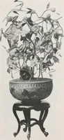 An illustration from Illustrated catalogue of the important collection of antique Chinese porcelains, Sung and Ming potteries, ancient stone sculptures, carved jades and other hard stones, snuff bottles, Mandarin necklaces, bronzes, enamels, palace furniture and wall panels and a number of rare and fine ancient Chinese paintings of the Sung and Ming periods [electronic resource] : all of which are to be sold at unrestricted public sale by direction of the Chinese expert, Lee Van Ching of Shanghai on the afternoons herein stated (1917)