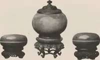 An illustration from Illustrated catalogue of a remarkable collection of beautiful white glazes in European and Oriental productions, exceptional Chinese porcelains, exclusively single-color specimens [electronic resource] : to be sold at unrestricted public sale by direction of Mr. Thomas B. Clarke at the American Art Galleries on the afternoons herein stated (1918)