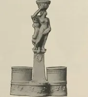 An illustration from Illustrated catalogue of a remarkable collection of beautiful white glazes in European and Oriental productions, exceptional Chinese porcelains, exclusively single-color specimens [electronic resource] : to be sold at unrestricted public sale by direction of Mr. Thomas B. Clarke at the American Art Galleries on the afternoons herein stated (1918)