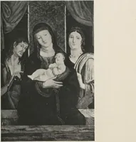 An illustration from Illustrated catalogue of a highly important collection of ancient paintings of the Italian, Dutch, Spanish, Flemish and French schools, including an imposing gathering of Italian and Flemish primitives [electronic resource] : to be sold at unrestricted public sale by direction of the F. Kleinberger Galleries, for the purpose of adjusting the business interests of their former partnership and the present incorporation, in the grand ballroom of the Plaza Hotel, Fifth Avenue, 58th to 59th Street, on the evening herein stated (1918)