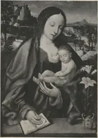 An illustration from Illustrated catalogue of a highly important collection of ancient paintings of the Italian, Dutch, Spanish, Flemish and French schools, including an imposing gathering of Italian and Flemish primitives [electronic resource] : to be sold at unrestricted public sale by direction of the F. Kleinberger Galleries, for the purpose of adjusting the business interests of their former partnership and the present incorporation, in the grand ballroom of the Plaza Hotel, Fifth Avenue, 58th to 59th Street, on the evening herein stated (1918)