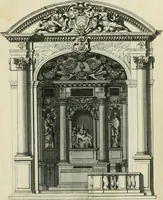 An illustration from Liure d'architecture d'autels et de cheminees (1633)