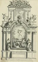An illustration from Liure d'architecture d'autels et de cheminees (1633)