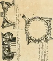 An illustration from Liure nouueau de l'art d'architecture : des cinq ordres et de plusieurs recueils de cette science, comme amphitheatres, plans, élevations, perspectiue et autres, desseignez correctement d'apres Vitruue, Scamossi, Palladio, Vignole et de Lorme (1650)