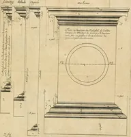 An illustration from Liure nouueau de l'art d'architecture : des cinq ordres et de plusieurs recueils de cette science, comme amphitheatres, plans, élevations, perspectiue et autres, desseignez correctement d'apres Vitruue, Scamossi, Palladio, Vignole et de Lorme (1650)